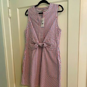 NWT Vineyard Vines Lined Seersucker Dress Size 16